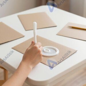 Детские поделки из картона и клея