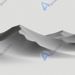 Ломаные линии создают геометрические горы на однотонном фоне.