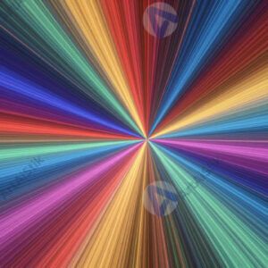 Радужный спектр линий от центра наружу