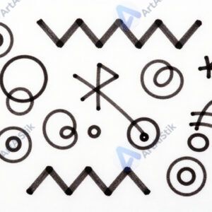 Абстрактный рисунок маркерами