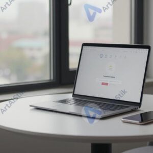 Стол у окна с видом на город