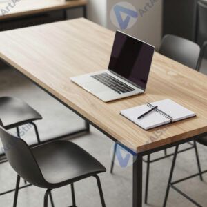 Высокий стол с барными стульями