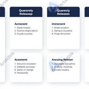 Слайд с дорожной картой продукта и релизами по кварталам.