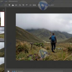 Снимок экрана редактора слайдов с миниатюрами слева.