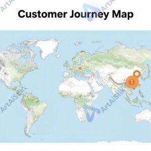 Слайд с картой пользовательского пути (customer journey map).