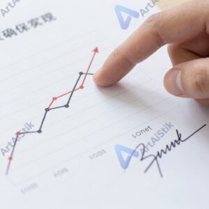 Документ с диаграммой и подписью