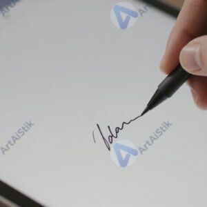 Электронная подпись на планшете