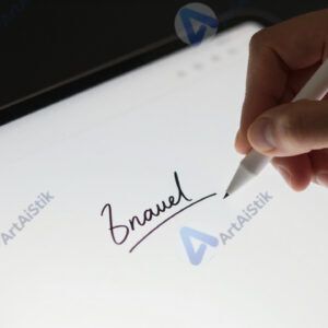 Электронный документ на планшете