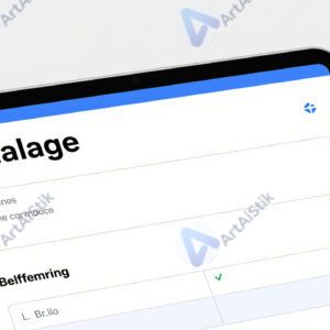 Электронная форма заявки на экране планшета