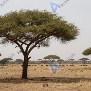 Саванна с акациями