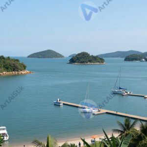 Залив с островами