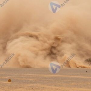 Пыльная буря над пустыней