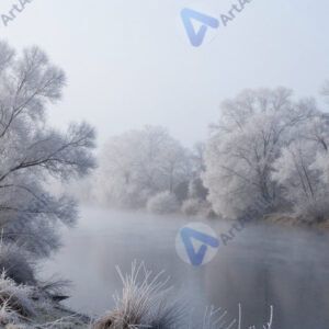 Морозный туман над рекой