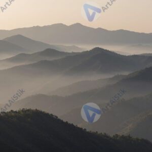 Туманы в горах на рассвете