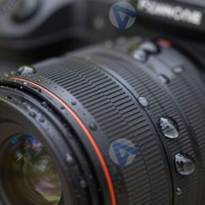 Брызги воды на объективе камеры