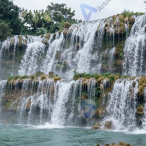 Водопад каскадом