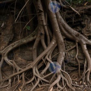 Корни дерева на обрыве