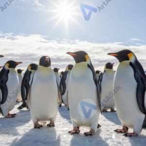 Пингвины на льду