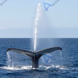 Кит выпускает фонтан