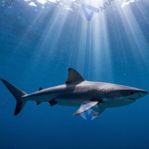 Акула в глубине океана