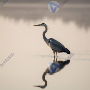 Цапля у воды