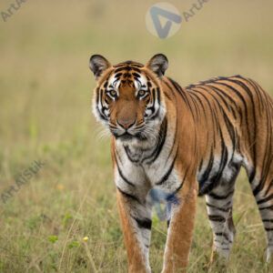 Тигр в высокой траве