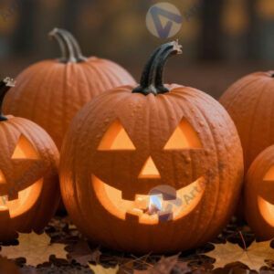 Тыквы и хеллоуин осенью