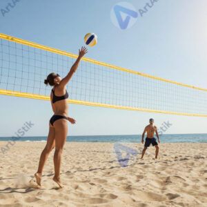 Пляжный волейбол летом