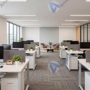 Интерьер современного офиса с открытым пространством