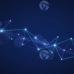 Технологический фон с абстрактной сетью линий и точек для IT проектов и презентаций